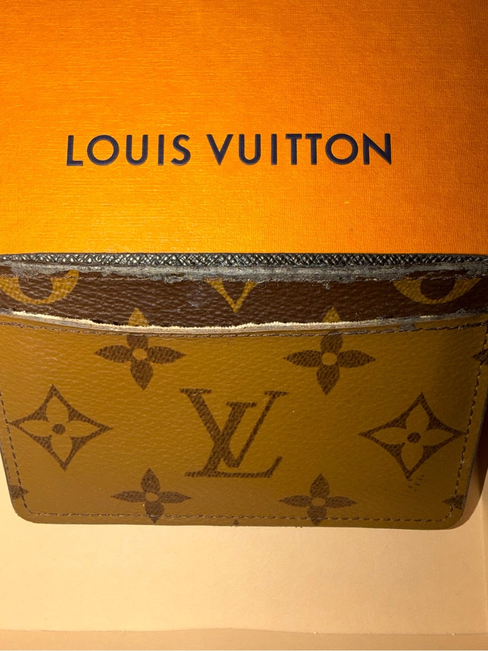 Louis Vuitton Two-Tone Brown Monogram Card Holder - Picture 6 of 8